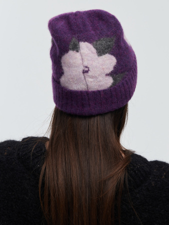 Шапка 230128HD фиолетовая (3)