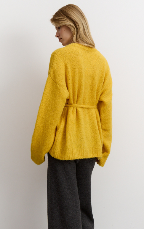 Кардиган 26W4111K оранжево-желтый (37)