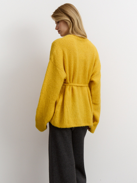 Кардиган 26W4111K оранжево-желтый (37)