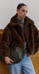 шуба-жилет 248318-1 - коричневый (10)