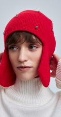 шапка 240193D - красный (2)