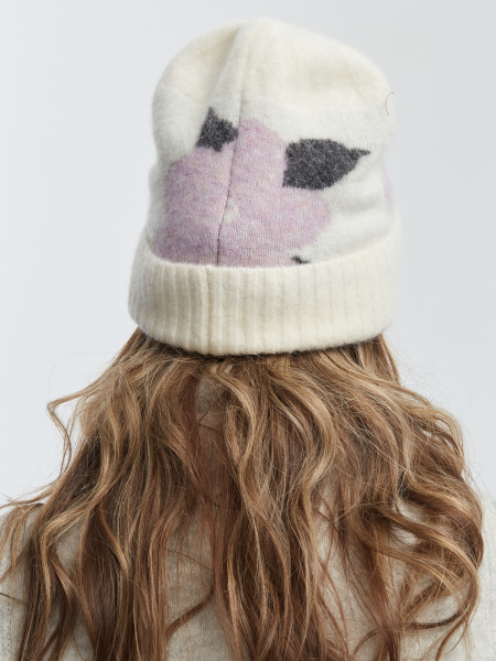 Шапка 230128HD молочная  (3)