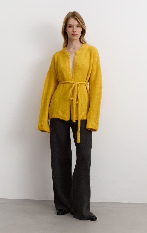 Кардиган 26W4111K оранжево-желтый (1)