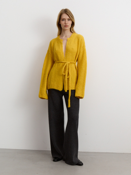 Кардиган 26W4111K оранжево-желтый (1)