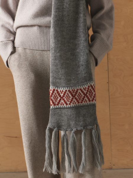 Шарф 260175PG Серый (3)