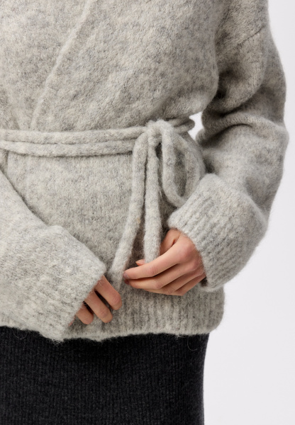 26W4111K кардиган A318AZ светло-серый (3)