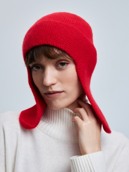 шапка ушанка 240161 - красный (3)