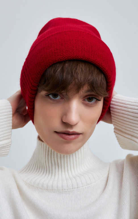 шапка 230126REC - красный (2)