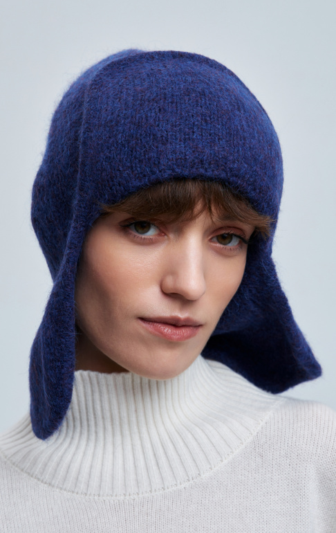 шапка ушанка 250160SC - синий (1)
