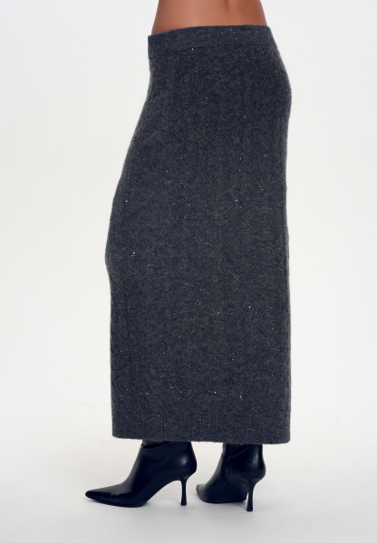 25W0212K джемпер-поло антрацит (4)  25AW5003K юбка удлиненная антрацит