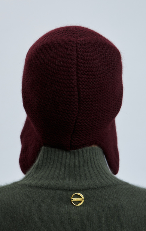 шапка ушанка 230160REC - марсала (4)