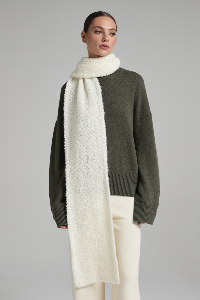 Палантин 250193.1SR - молочный 16