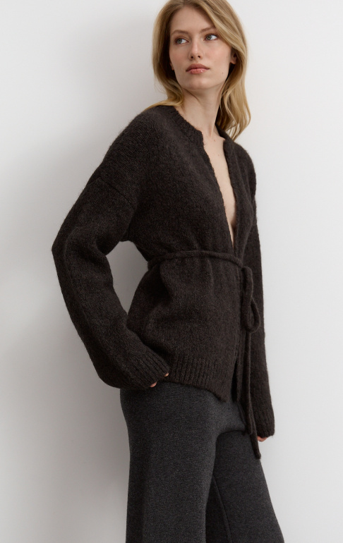 Кардиган 26W4111K коричневый (34)