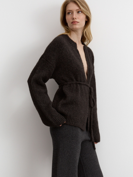 Кардиган 26W4111K коричневый (34)