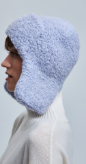 шапка ушанка 240171 - сиреневый (2)