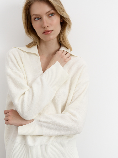 Джемпер 25W2116K белый (17)