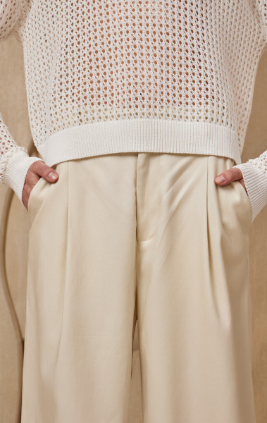 Джемпер S242110K молочный  брюки S246004F молочные (7)