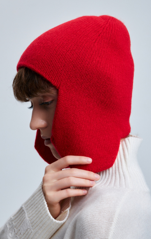 шапка ушанка 240193 - красный (3)