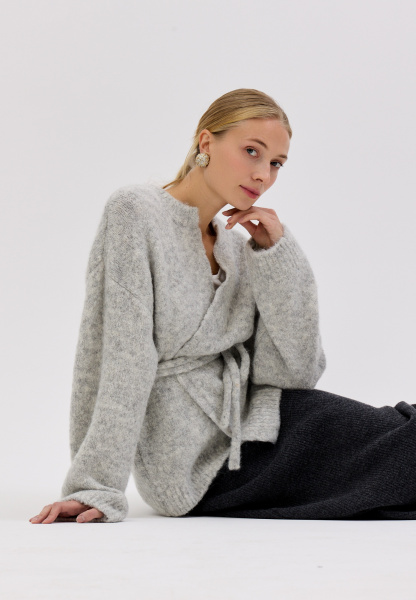26W4111K кардиган A318AZ светло-серый (8)
