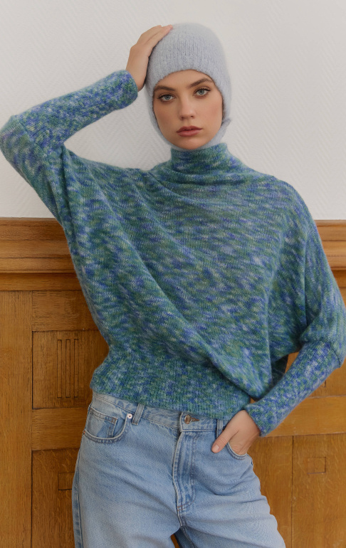 джемпер 26W2107K - синий мультиколор (11)