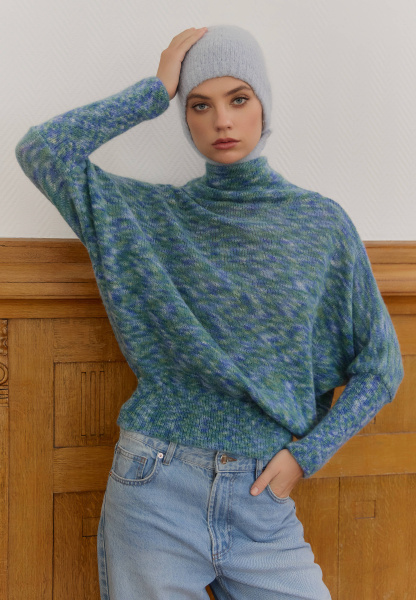 джемпер 26W2107K - синий мультиколор (11)