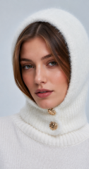 Чепчик на двух пуговицах 250136SR Молочный (2)