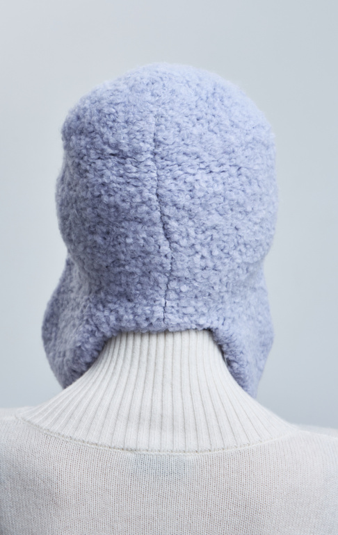 шапка ушанка 240171 - сиреневый (4)