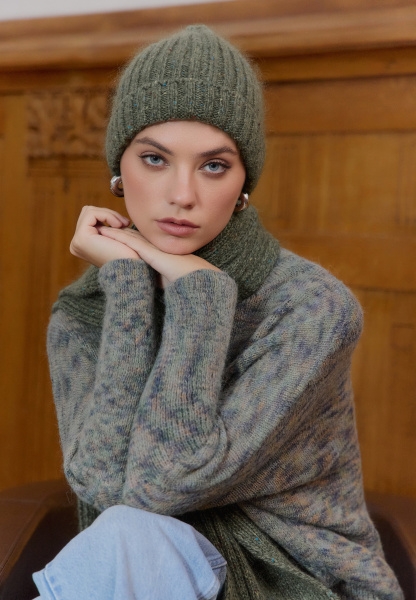 джемпер 26W2107K - хаки мультиколор (11)