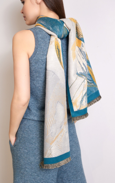 шорты 23-0135 джинсовый меланж, джемпер без рукавов 2435WS джинсовый меланж (5)