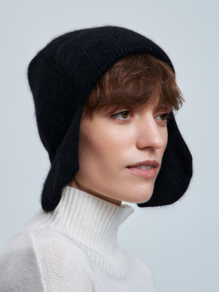 шапка ушанка 240127 - черный (3)
