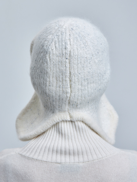 шапка ушанка 250130SC - белый (4)