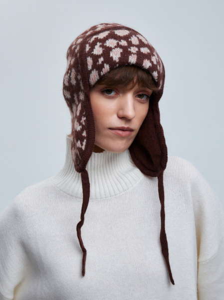 шапка ушанка 240118 - коричневый (1)