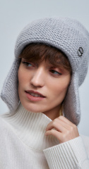 шапка ушанка 230160REC - светло-серый (2)