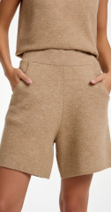джемпер без рукавов 2435WS бежевый, шорты 23-0135 бежевые (4)