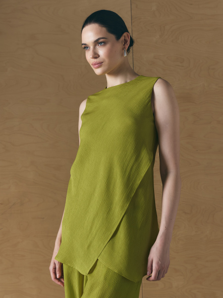 Джемпер без рукавов 26S3002F Акация (7)