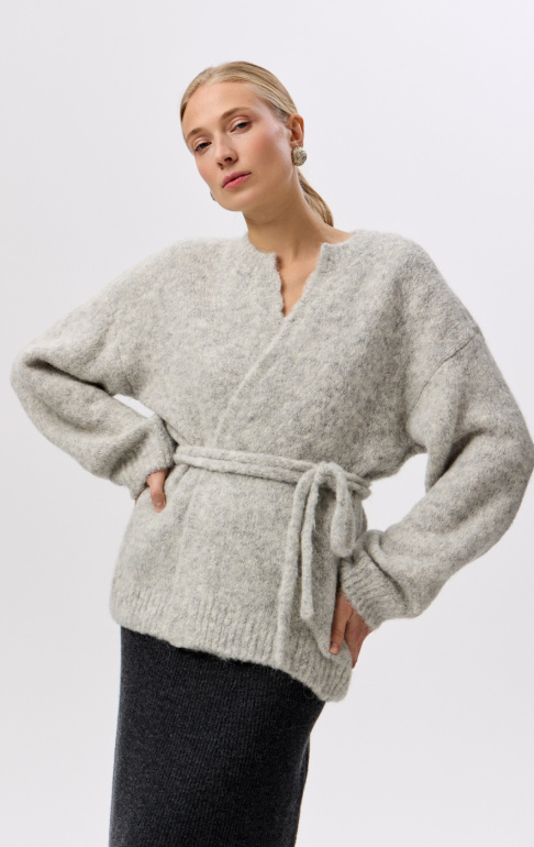 26W4111K кардиган A318AZ светло-серый (7)