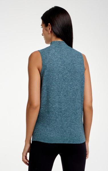 джемпер без рукавов 2435WS джинсовый меланж (3)