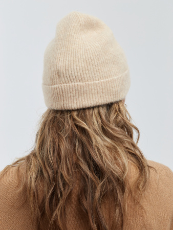 Шапка 230110HD светло-бежевая (1)