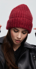 Шапка 230125ASW бордовая (2)