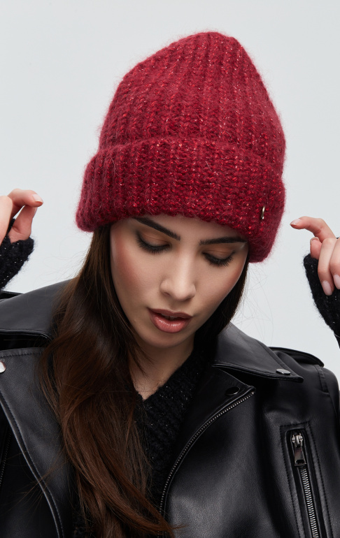 Шапка 230125ASW бордовая (2)