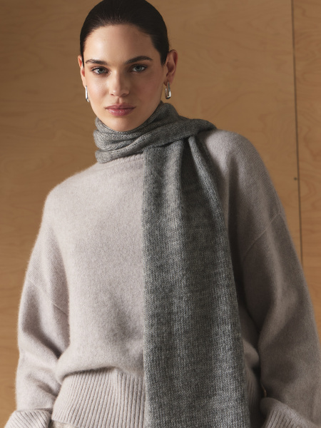 Шарф 260175PG Серый (4)