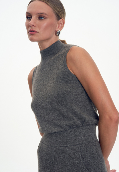 2435WS джемпер без рукава серый (6)