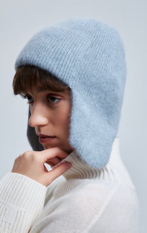 шапка ушанка 240127 - голубой (3)