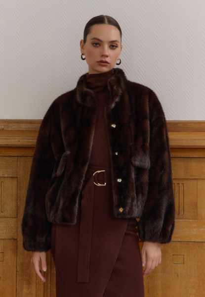 шуба 248408 - коричневый (4)