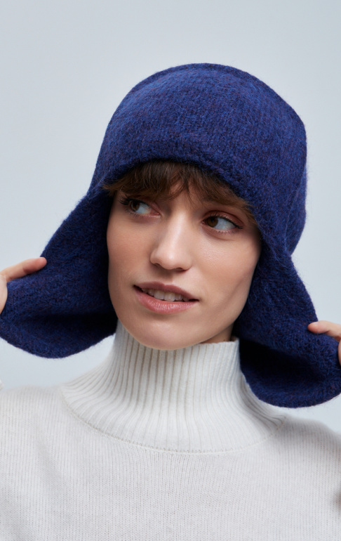 шапка ушанка 250160SC - синий (2)