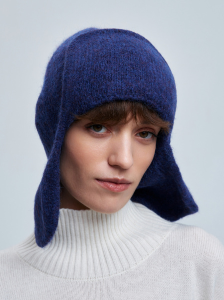 шапка ушанка 250160SC - синий (1)