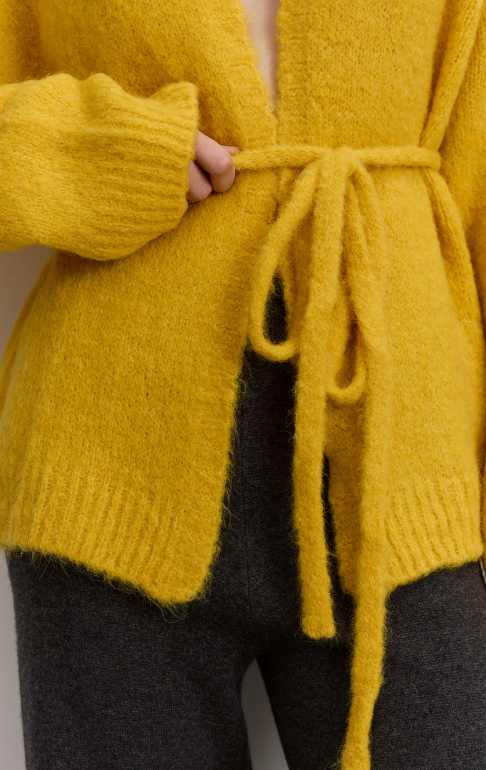 Кардиган 26W4111K оранжево-желтый (22)