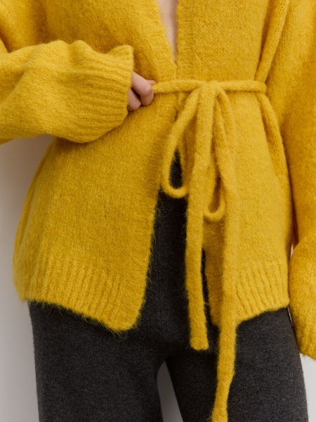 Кардиган 26W4111K оранжево-желтый (22)