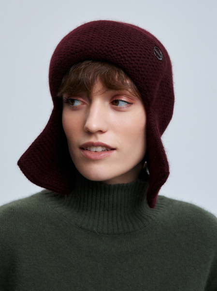 шапка ушанка 230160REC - марсала (1)