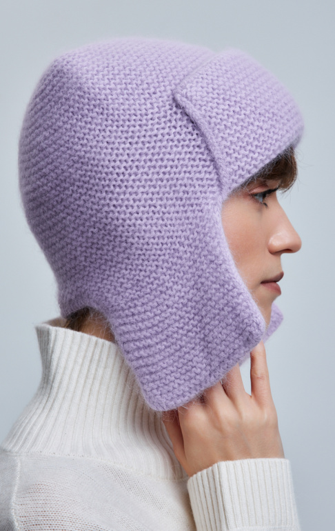 шапка ушанка 230160RG - лаванда (4)